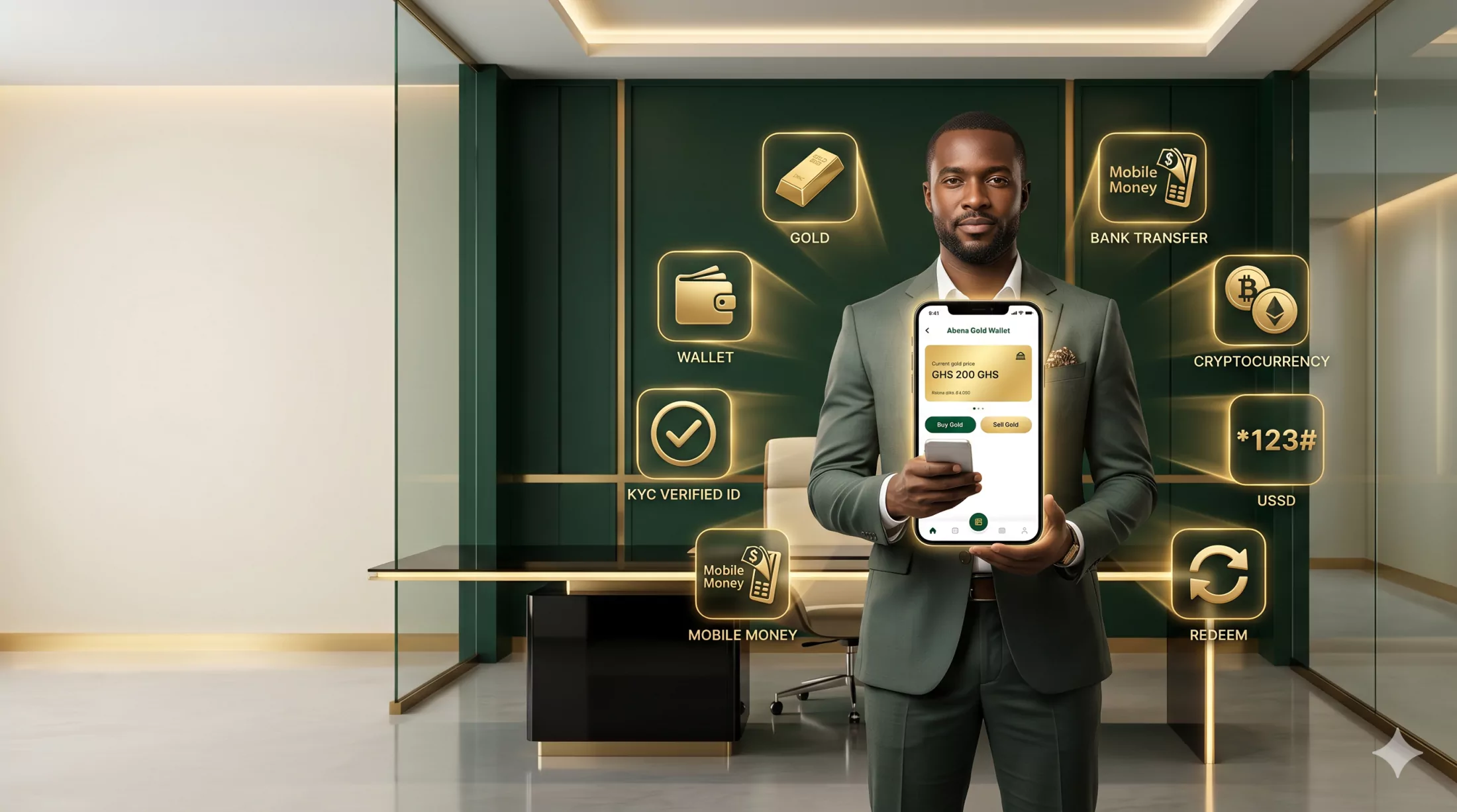 Premium Abena Gold hero visual