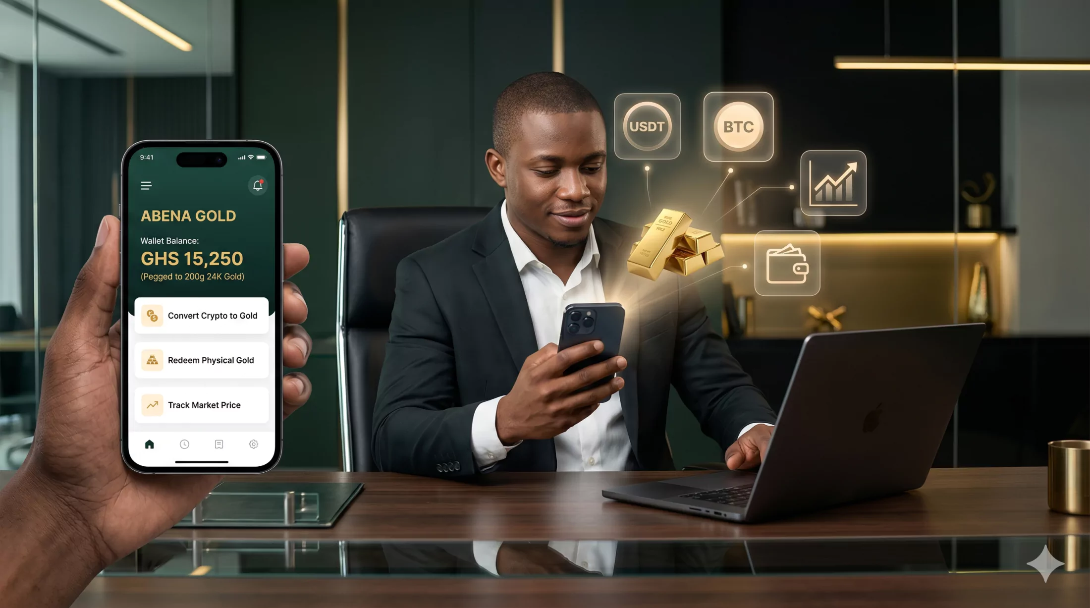 Investor digital gold economy campaign visual