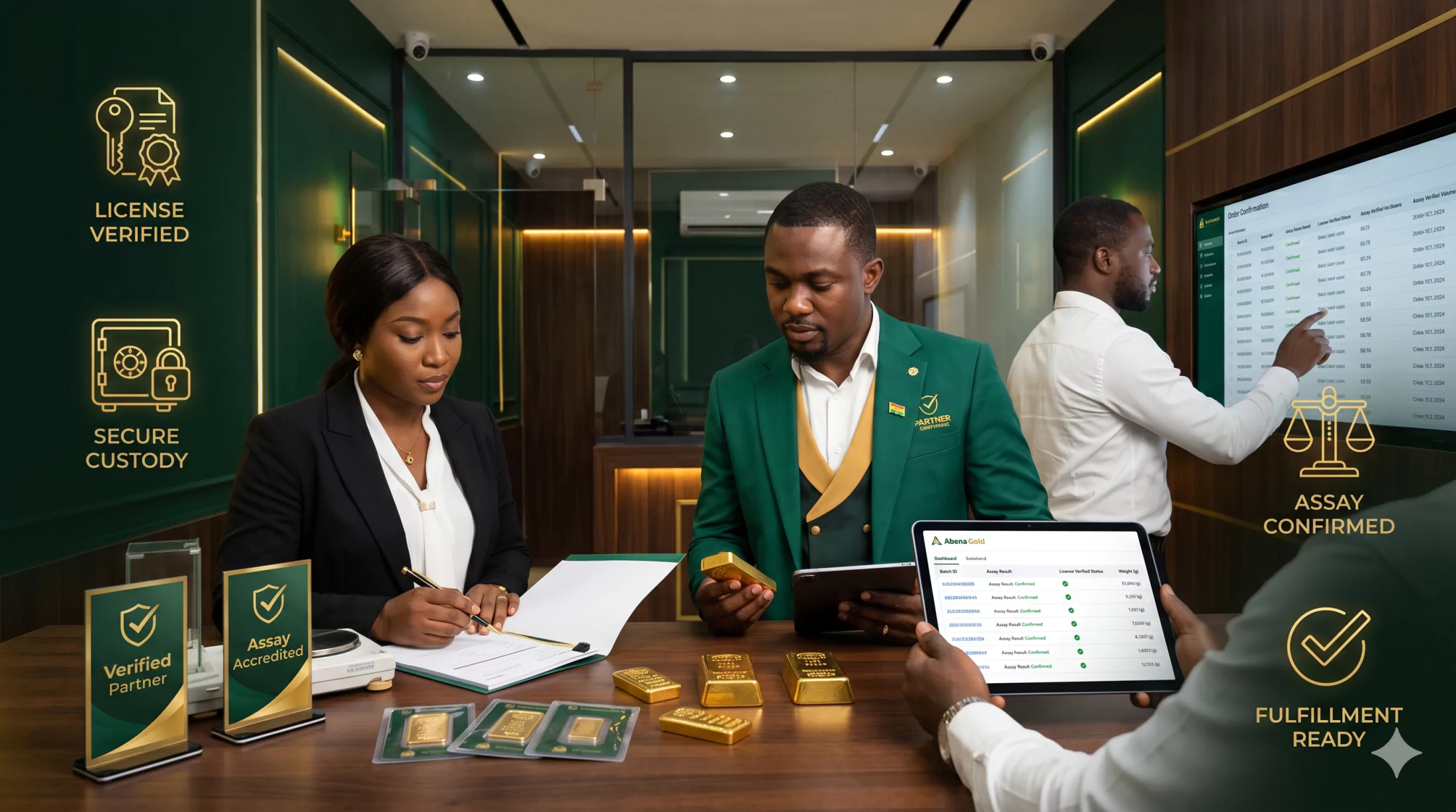 Licensed Ghanaian gold partner visual